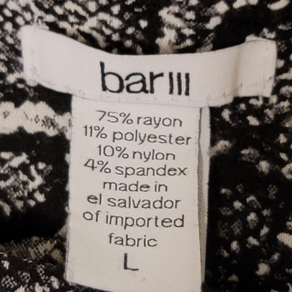 Bar III Multi-Color Snake Print Leggings Pants Size L - Picture 7 of 7